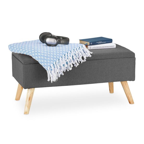 Panca Imbottita Con Contenitore RD28940, Antracite-image