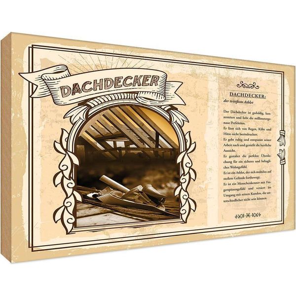 Vianmo Insegna In Legno 12X18 Cm Dachdecker-image
