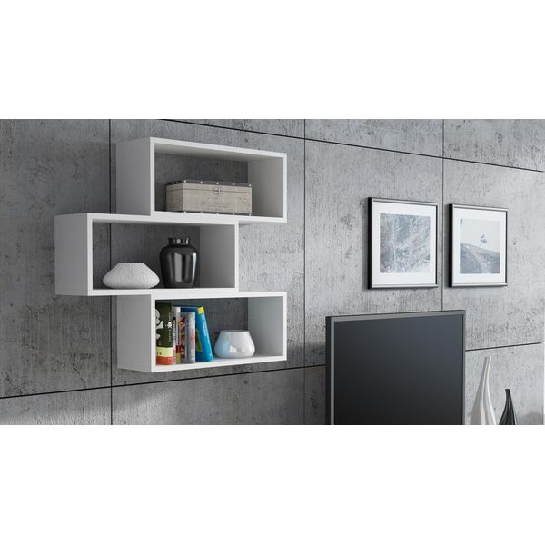 Per La Vita Mensola A Muro Ada White - Mensole Galleggianti A Muro Mensole Moderne A Muro Soggiorno Mensola Decorativa Per Camera Da Letto Deco-image