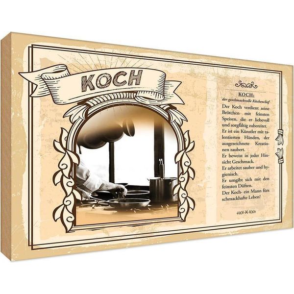 Vianmo Insegna In Legno 12X18 Cm Koch-image