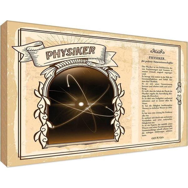 Vianmo Insegna In Legno 12X18 Cm Physiker-image
