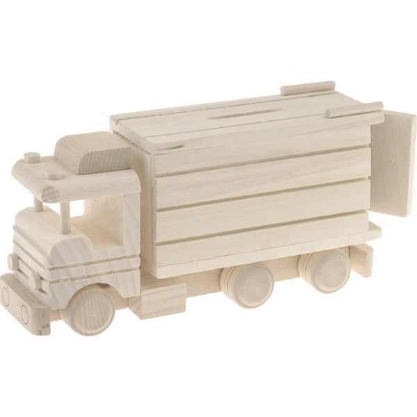 Eko Camion Salvadanaio In Legno Giocattolo Per Bambini-image