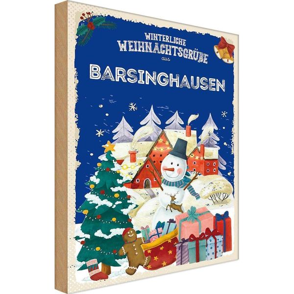 Vianmo Insegna In Legno 18X12 Cm WeihnachtsgrüßE Barsinghausen Fest-image