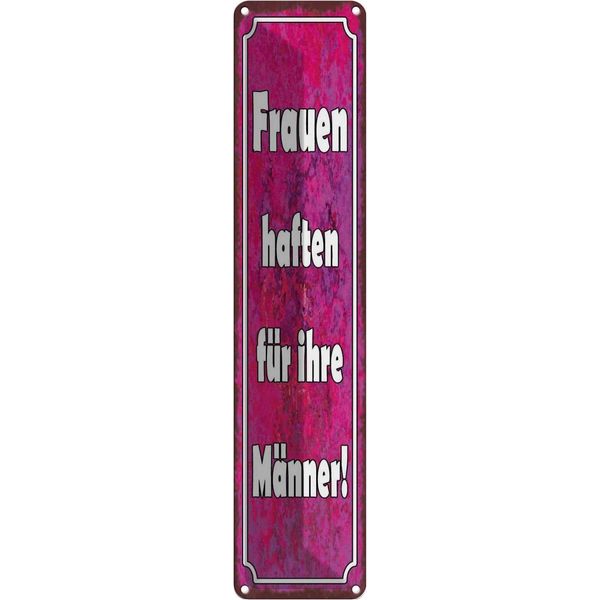 Vianmo Insegna Di Latta 10X46 Cm Frauen Haften FüR Ihre MäNner-image
