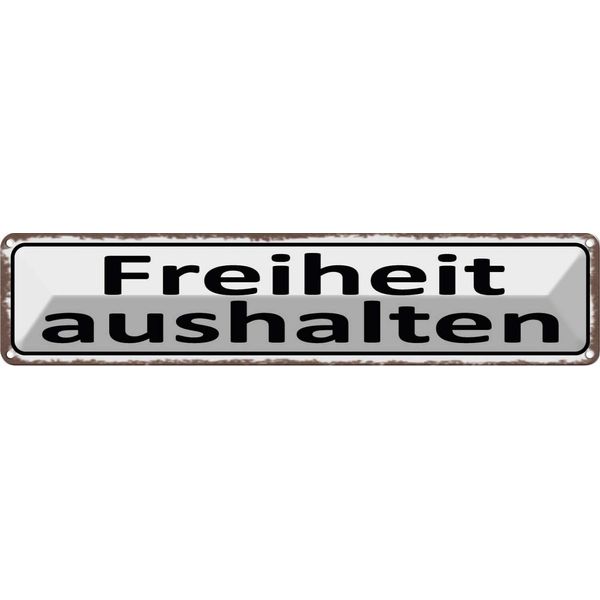 Vianmo Insegna Di Latta 10X46 Cm Freiheit Aushalten-image