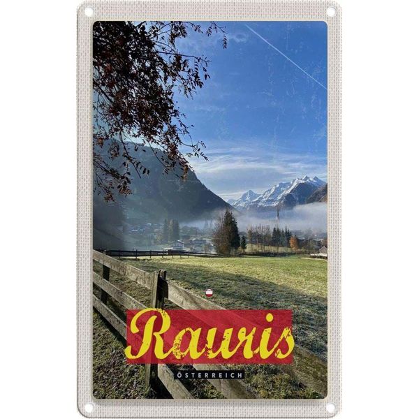 Vianmo Insegna Di Latta 30X20 Cm Rauris Tal ÖSterreich Wandern Natur-image
