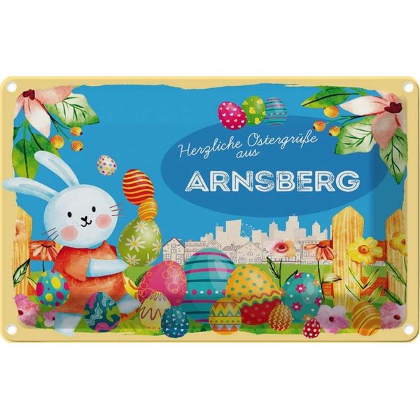 Vianmo Insegna Di Latta 20X30 Cm OstergrüßE Arnsberg-image