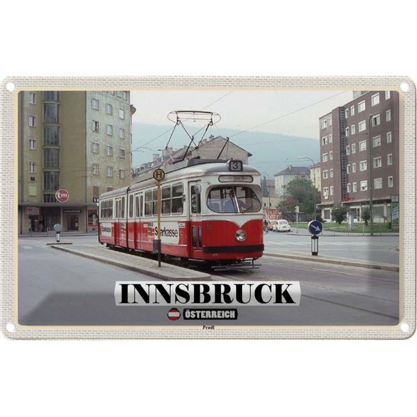 Vianmo Insegna Di Latta 20X30 Cm Innsbruck ÖStereich Pradl Stadt-image