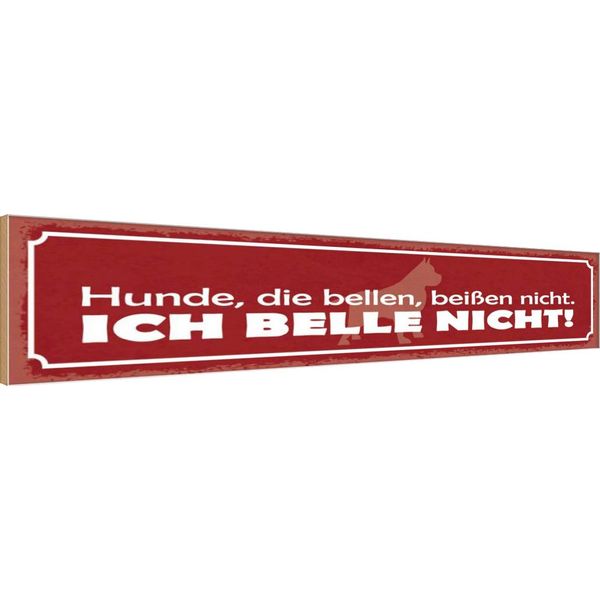 Vianmo Insegna In Legno 10X46 Cm Hunde, Die Bellen, BeißEn Nicht-image