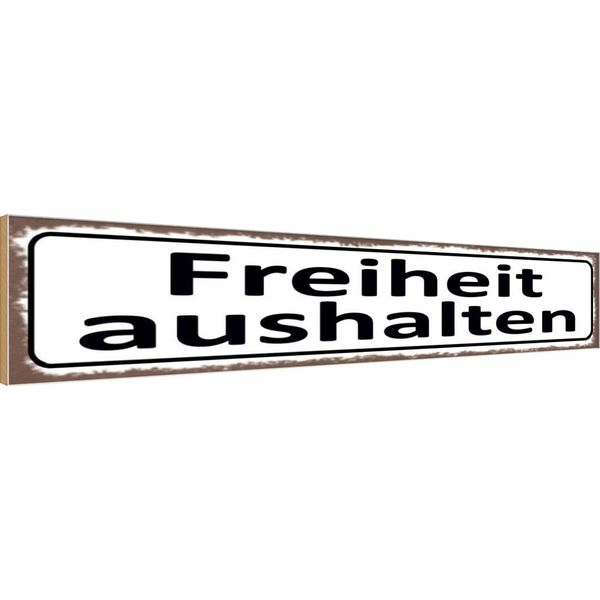 Vianmo Insegna In Legno 10X46 Cm Freiheit Aushalten-image