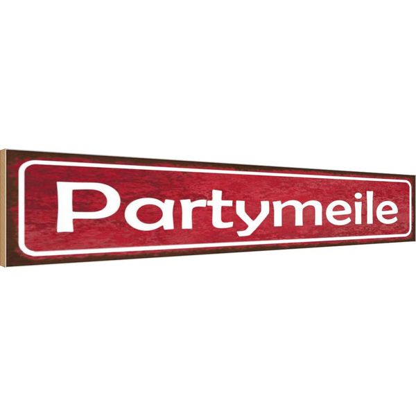 Vianmo Insegna In Legno 10X46 Cm Partymeile-image