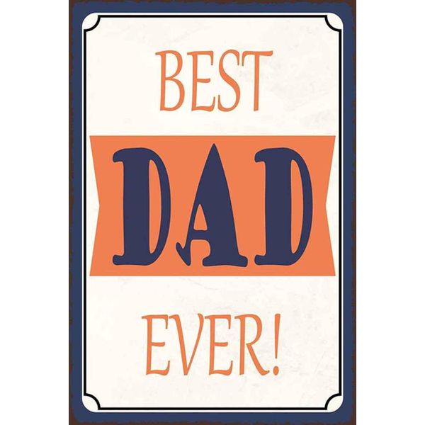 Vianmo Insegna In Legno 30X20 Cm Best Dad Ever Bester Vater-image