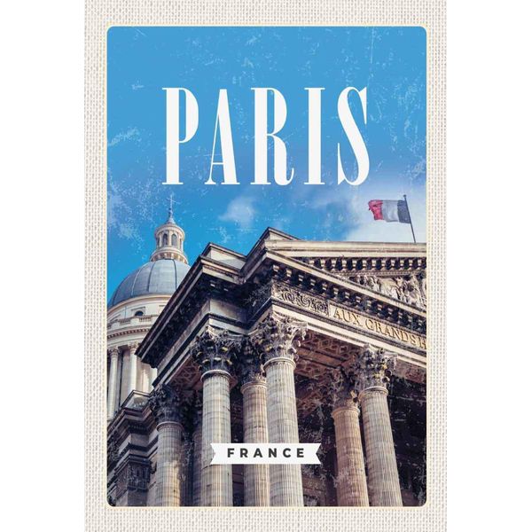 Vianmo Insegna In Legno 30X20 Cm Paris France Grand Palais Frankreich-image