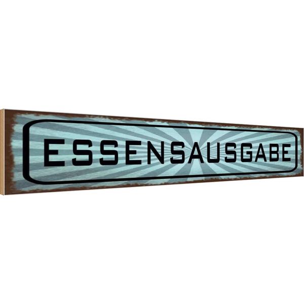Vianmo Insegna In Legno 10X46 Cm Essensausgabe-image