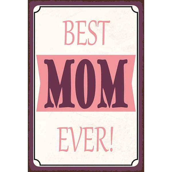 Vianmo Insegna In Legno 30X20 Cm Best Mom Ever Beste Mama-image