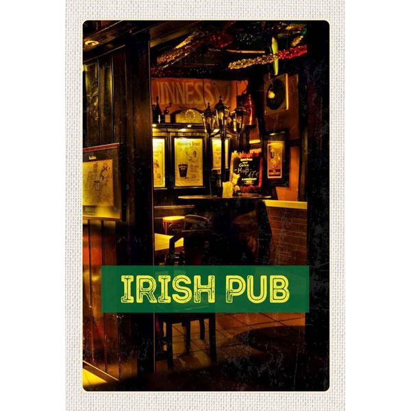 Vianmo Insegna In Legno 30X20 Cm Irland Kneipe Irisches Pub Bier-image