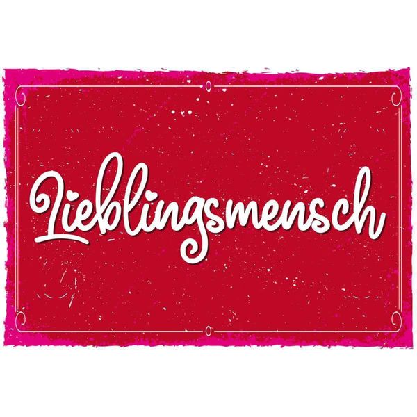 Vianmo Insegna In Legno 20X30 Cm Lieblingsmensch-image
