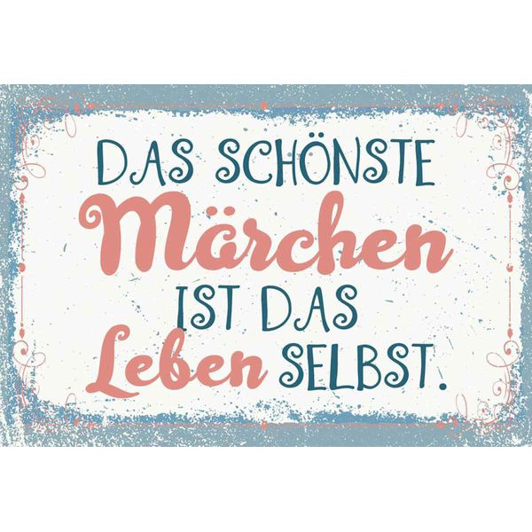 Vianmo Insegna In Legno 20X30 Cm Das SchöNste MäRchen Leben Selbst-image