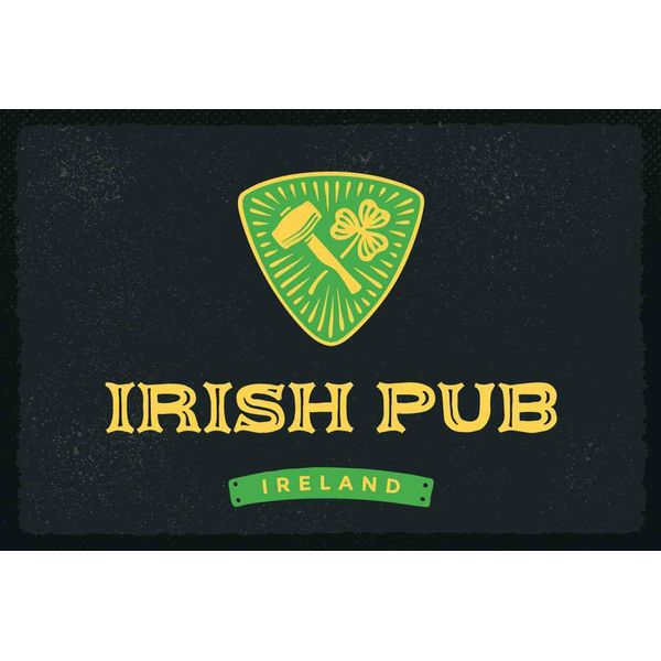 Vianmo Insegna In Legno 20X30 Cm Ireland Irish Pub Alkohol-image