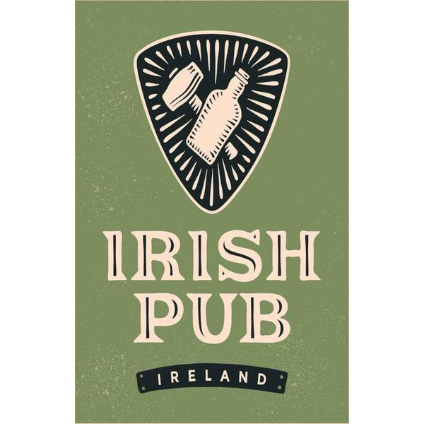 Vianmo Insegna In Legno 30X20 Cm Ireland Irish Pub-image
