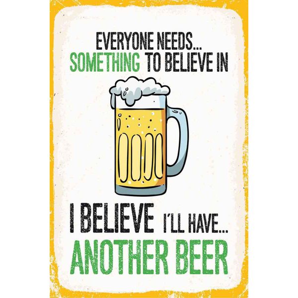 Vianmo Insegna In Legno 30X20 Cm Bier I´Ll Have Another Beer-image