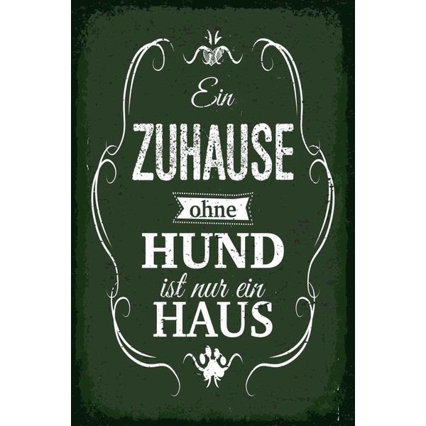 Vianmo Insegna In Legno 30X20 Cm Hund Zuhause Ist Nur Ein Haus-image