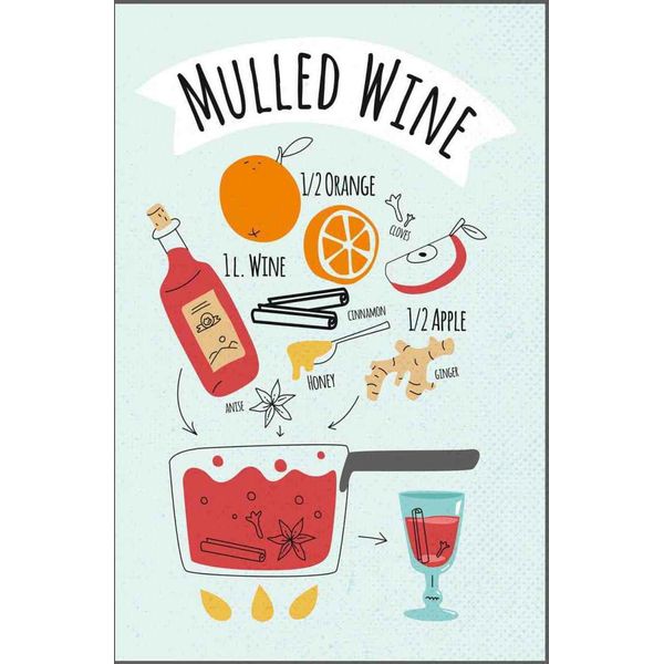 Vianmo Insegna In Legno 30X20 Cm Mulled Wine Orange Wine Anise-image