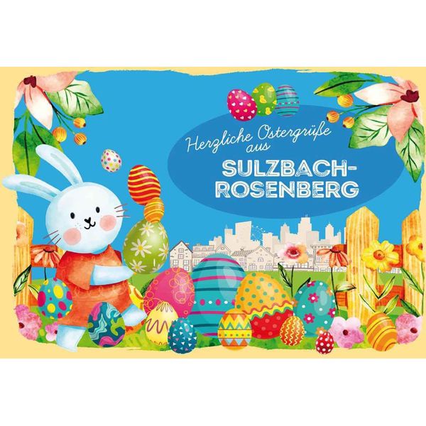 Vianmo Insegna In Legno 20X30 Cm OstergrüßE SULZBACH-ROSENBERG-image