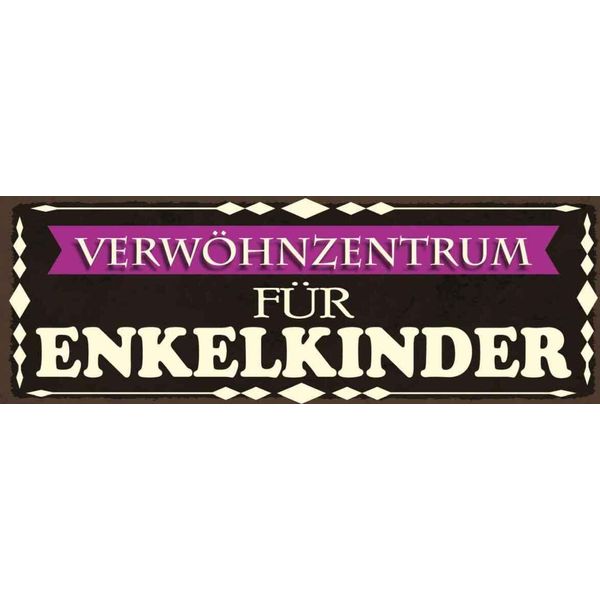 Vianmo Insegna In Legno 10X27 Cm VerwöHnzentrum FüR Enkelkinder-image
