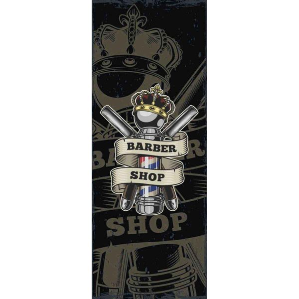Vianmo Insegna In Legno 27X10 Cm Barbershop Friseur Salon Haare-image