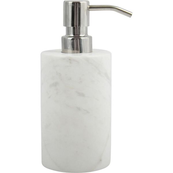 Distributore Di Sapone Spirella "Sana"" | Con Pompa In Acciaio Inox | Distributore Di Sapone Liquido | 300Ml | Resistente E Robusto | Marmo"-image
