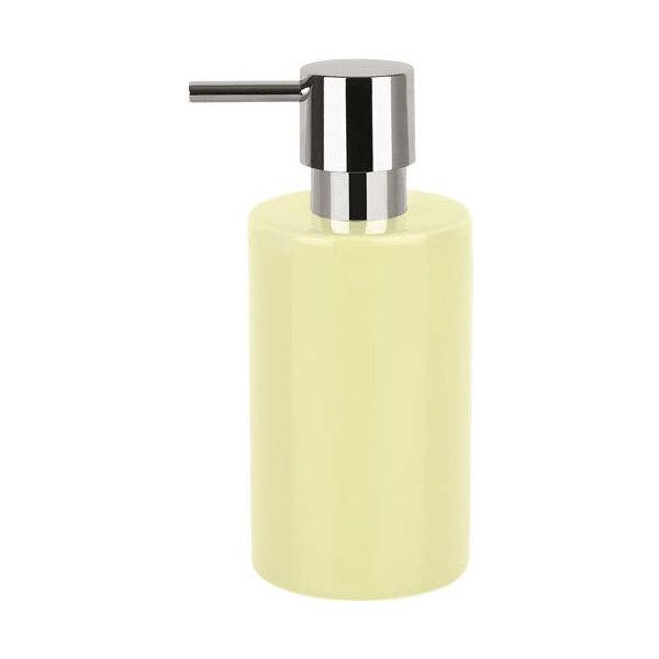 Distributore Di Sapone Spirella "Tube"" | Con Pompa | Distributore Di Sapone Liquido | Porcellana | 300Ml | Resistente E Robusto | Giallo"-image