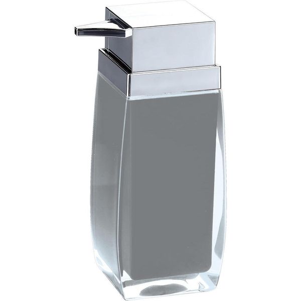 Msv Dispenser Per Sapone "Anzio"" Dispenser Per Sapone Liquido, Capacità 6 X 5 X 15,5 Cm - Grigio"-image