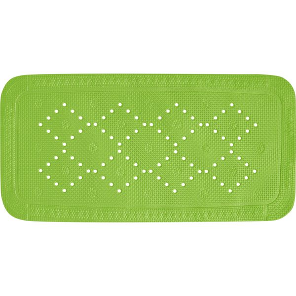 Tappeto Doccia Spirella Tappeto Da Bagno Tappeto Doccia Antibatterico Antiscivolo Con Ventose - Siberia Kiwi Green - Circa 36 X 71 Cm-image