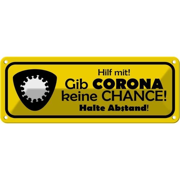 Vianmo Insegna Di Latta 10X27 Cm Hilf Mit Gib Keine Chance-image