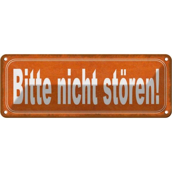Vianmo Insegna Di Latta 10X27 Cm Bitte Nicht StöRen-image