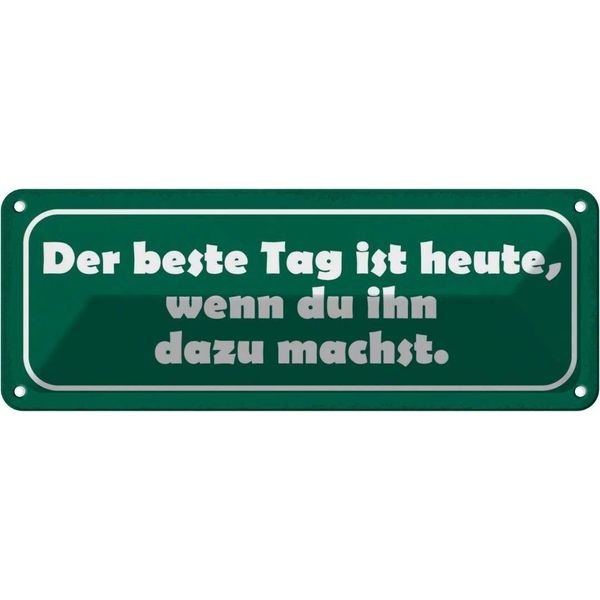 Vianmo Insegna Di Latta 10X27 Cm Beste Tag Wenn Ihn Dazu Machst-image
