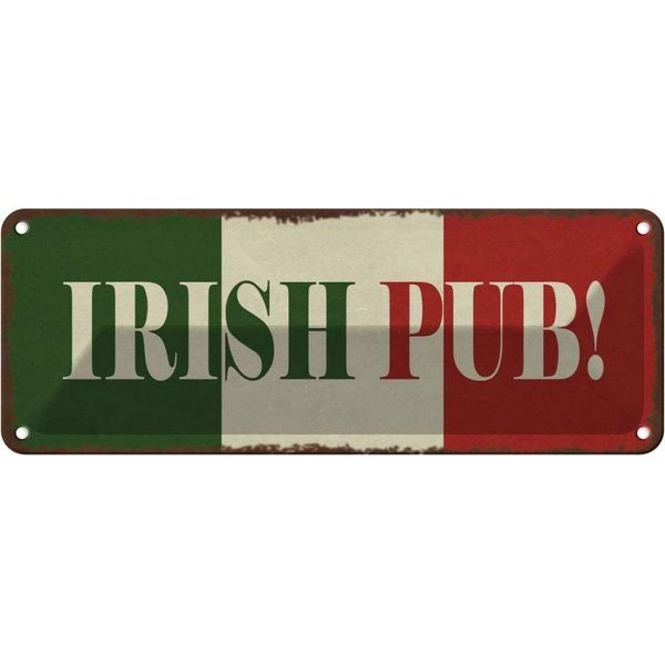 Vianmo Insegna Di Latta 10X27 Cm Irish Pub Kneipe Alkohol-image