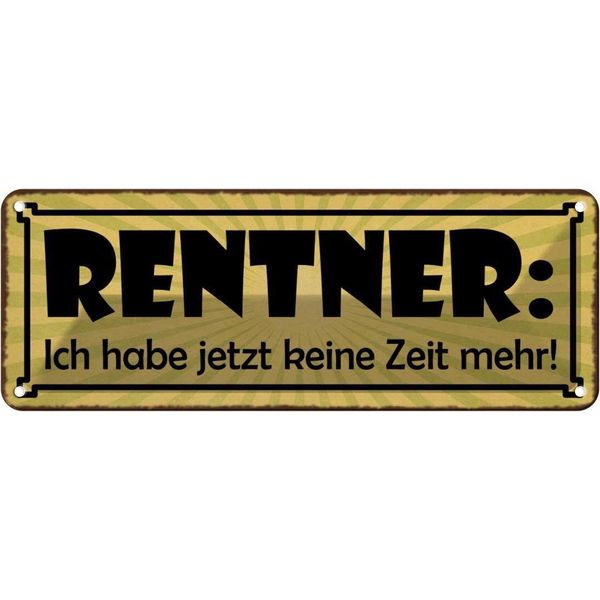 Vianmo Insegna Di Latta 10X27 Cm Rentner Jetzt Habe Keine Zeit-image