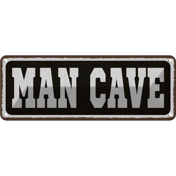 Vianmo Insegna Di Latta 10X27 Cm Man Cave MäNner HöHle-image
