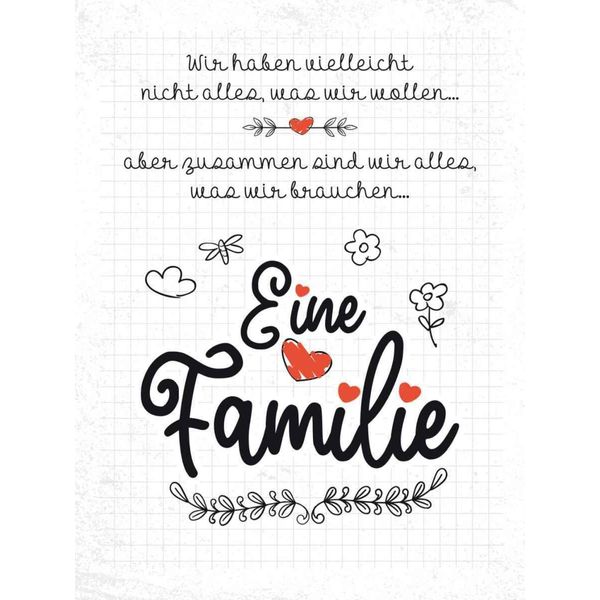Vianmo Insegna In Legno 40X30 Cm Familie Wir Haben Nicht Alles Aber-image