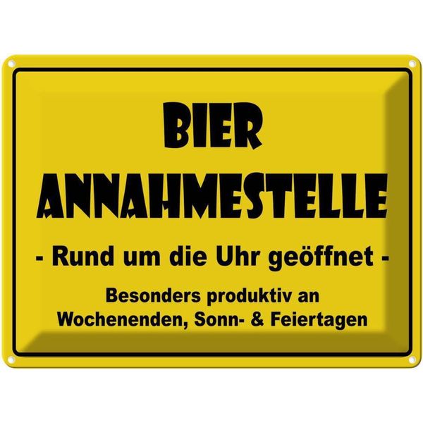 Vianmo Insegna Di Latta 30X40 Cm Alkohol Bier Annahmestelle GeöFfnet-image