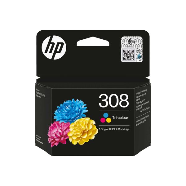 Original Hp Envy 6122 E (7FP20UE / 308) Druckerpatrone Color (Cyan,Magenta,Gelb) (Cyan,Magenta,Gelb)-image