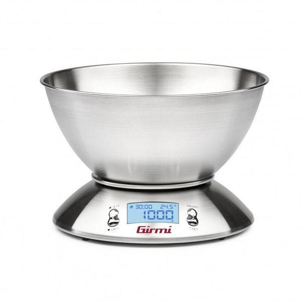Bilancia Elettronica Da Cucina Girmi Con Piatto In Acciaio Inox, 1Gr/5Kg PS8500-image