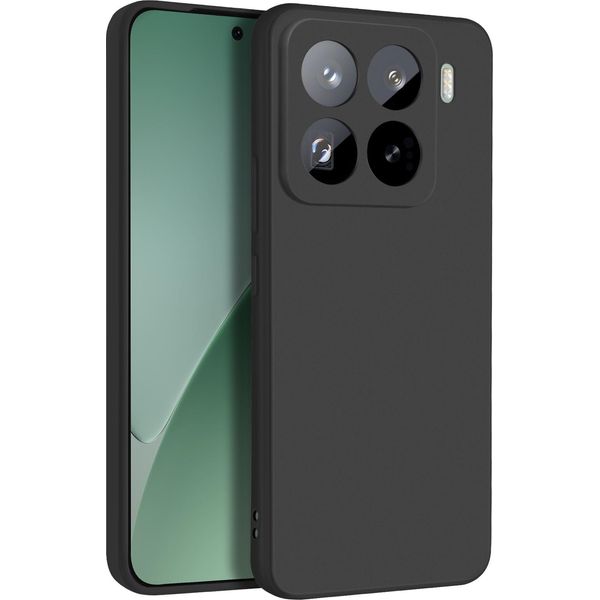 Avizar, Cover Soft Touch In Silicone Xiaomi 15 Pro, Retro Opaco, Nero-image