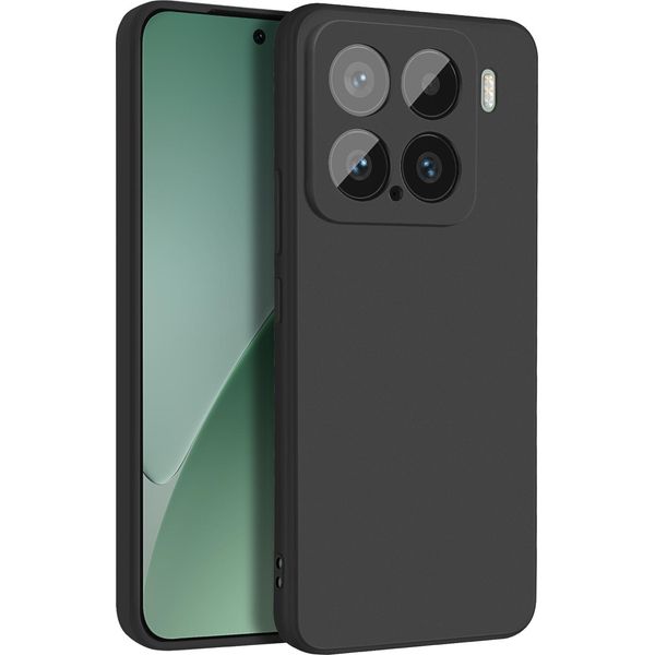 Avizar, Cover Soft Touch In Silicone Xiaomi 15, Retro Opaco, Nero-image