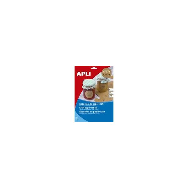 Agipa 17376 Agipa Naturbraune Etiketten, 210 X 297 Mm-image