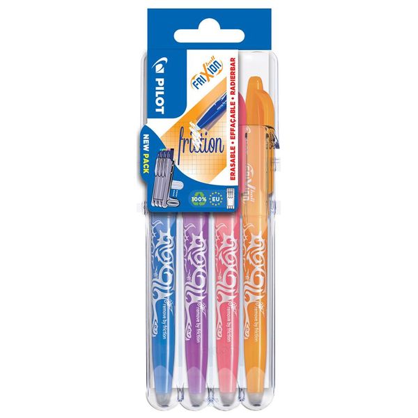 Pilot 551584 Pilot Rollerball Frixion Ball 07 Set2Go, Confezione Da 4 Pz-image