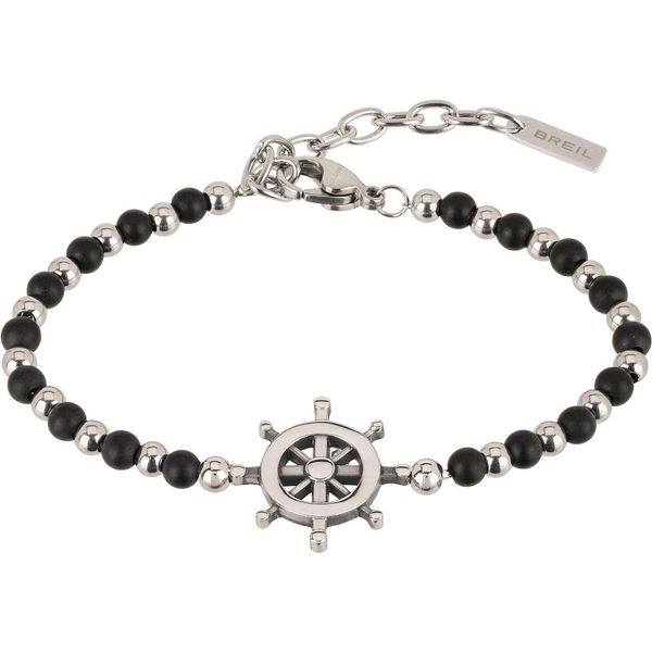 Bracciali Con Perline Collezione Breil Onice Nero - Uomo-image