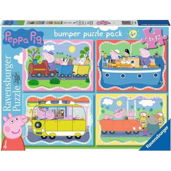 Ravensburger Peppa Pig Puzzle 4X42 Pezzi-image